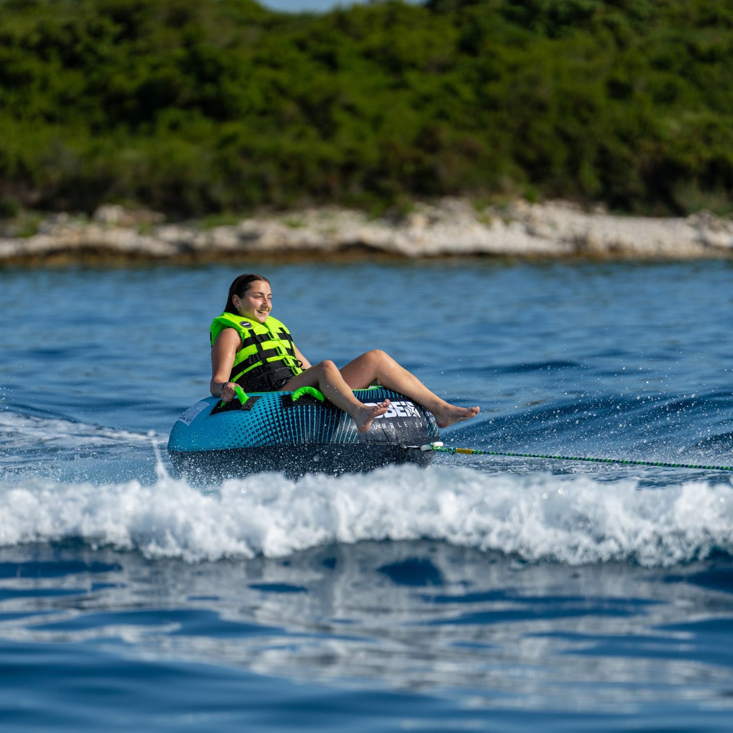 Jobe Rumble Towable 1P Teal ランブル トーイングチューブ 1人乗り ティール 230126001